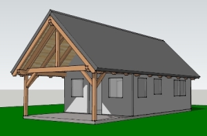 timber frame home plan