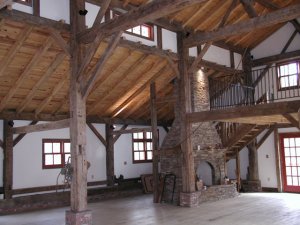 A Timber Frame Home made from a old Dairy Barn